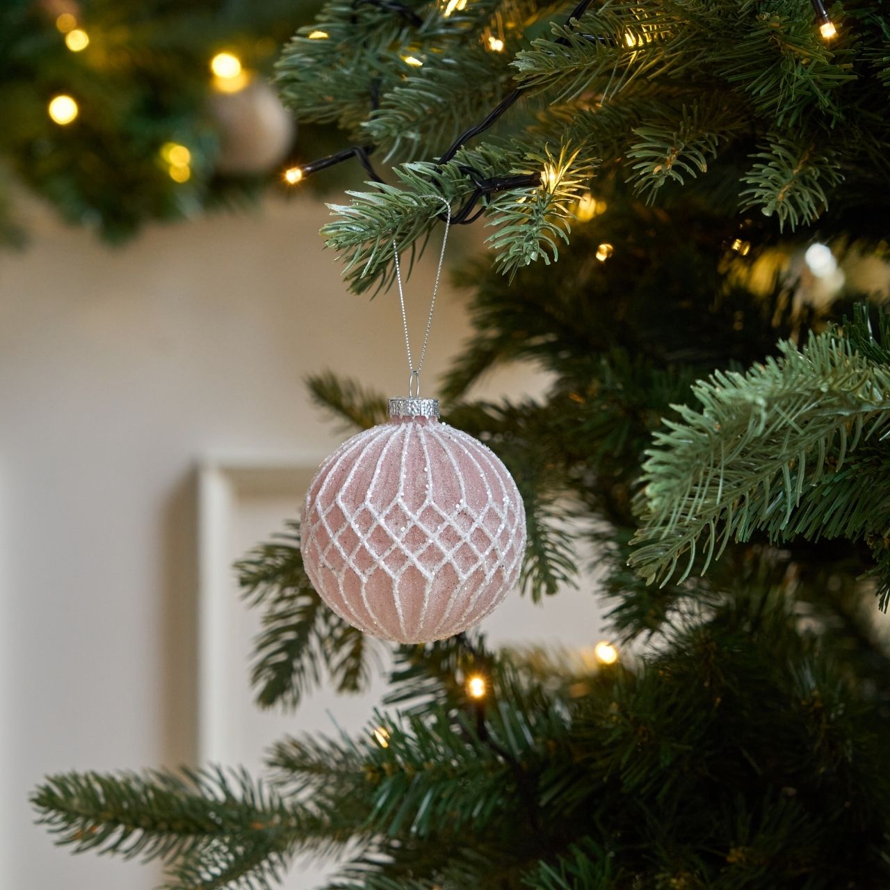 Julekugle m/tern 4 stk.